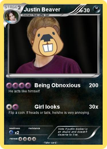 Pokemon Justin Beaver