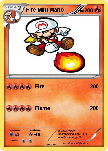 Pokemon Fire Mini Mario