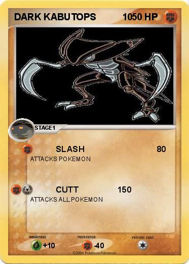 Pokemon DARK KABUTOPS          10
