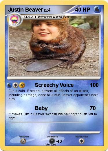 Pokemon Justin Beaver