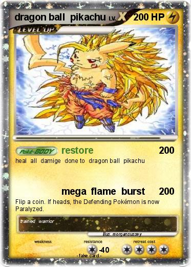 Pokemon dragon ball  pikachu