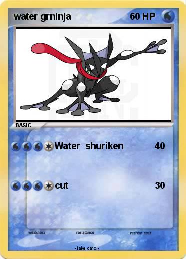 Pokemon water grninja