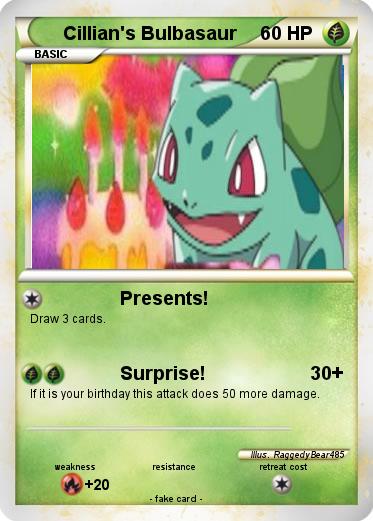 Pokemon Cillian's Bulbasaur