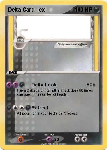 Pokemon Delta Card   ex