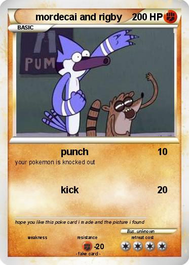 Pokemon mordecai and rigby