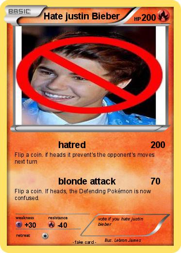 Pokemon Hate justin Bieber