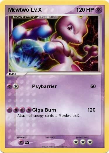 Pokemon Mewtwo Lv.X