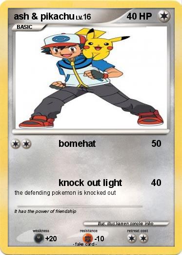 Pokemon ash & pikachu