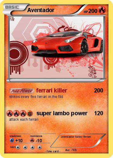 Pokemon Aventador