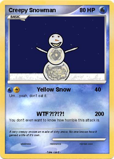 Pokemon Creepy Snowman