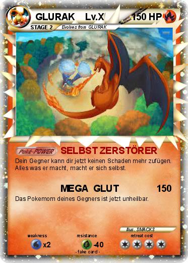 Pokemon GLURAK    Lv.X