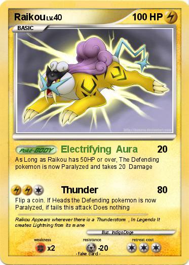 Pokemon Raikou