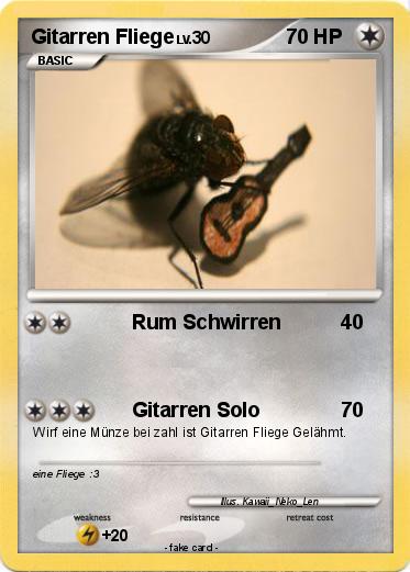 Pokemon Gitarren Fliege