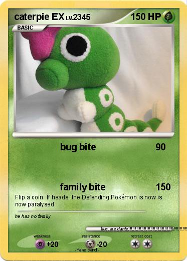 Pokemon caterpie EX