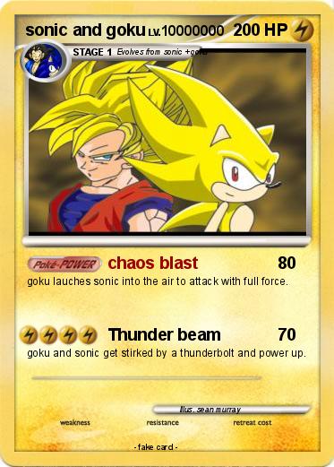 Pokemon sonic and goku