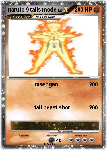 Pokemon naruto 9 tails mode