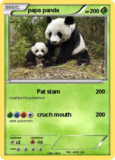 Pokemon papa panda