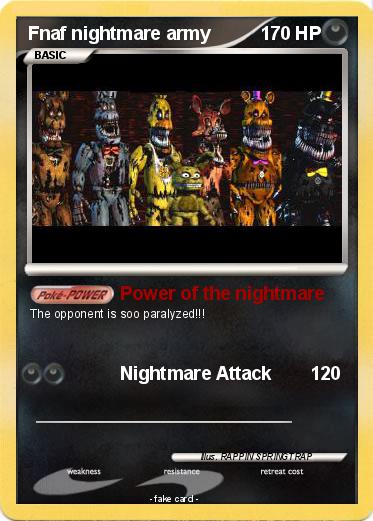 Pokemon Fnaf nightmare army