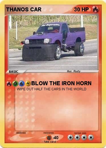 Pokemon THANOS CAR
