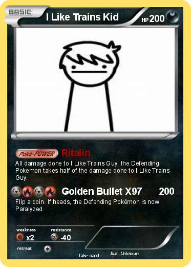 Pokemon I Like Trains Kid