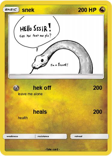 Pokemon snek