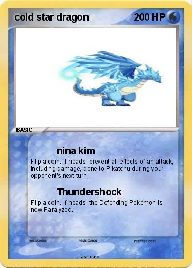 Pokemon cold star dragon