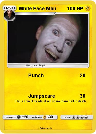 Pokemon White Face Man