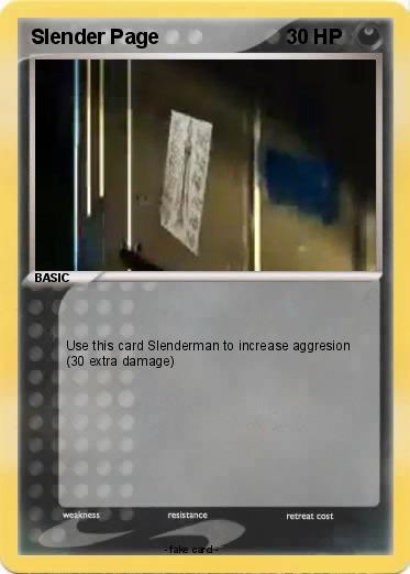 Pokemon Slender Page