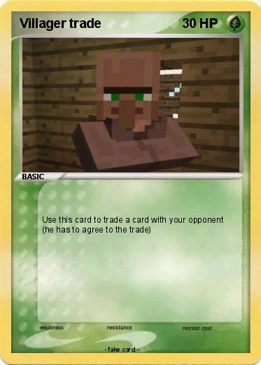 Pokemon Villager trade