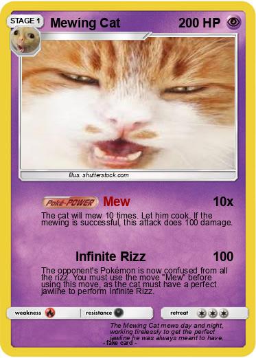 Pokemon Mewing Cat