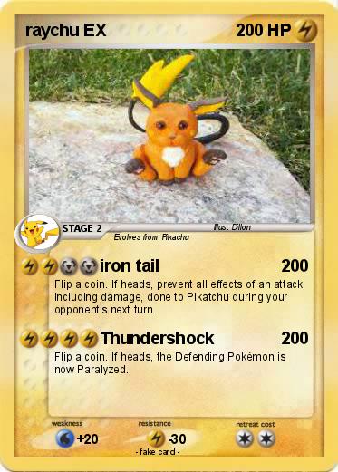Pokemon raychu EX