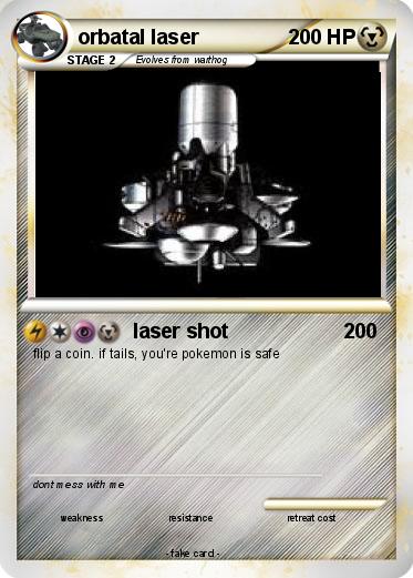 Pokemon orbatal laser