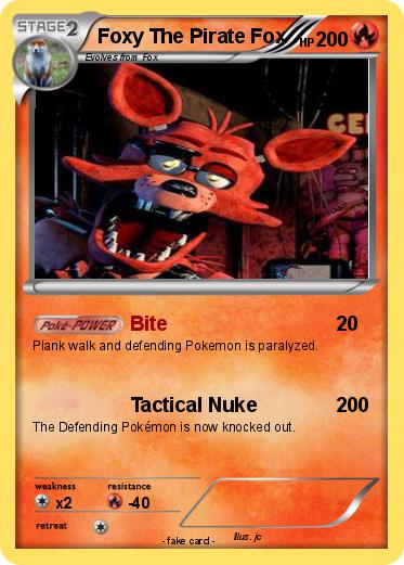 Pokemon Foxy The Pirate Fox