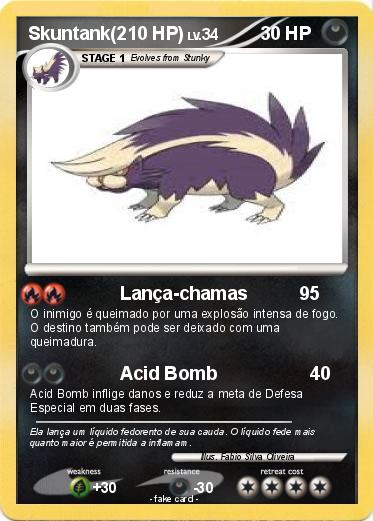 Pokemon Skuntank(210 HP)