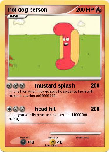 Pokemon hot dog person