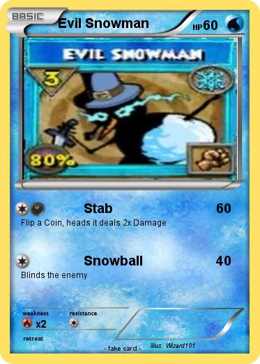 Pokemon Evil Snowman
