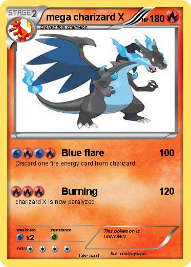 Pokemon mega charizard X