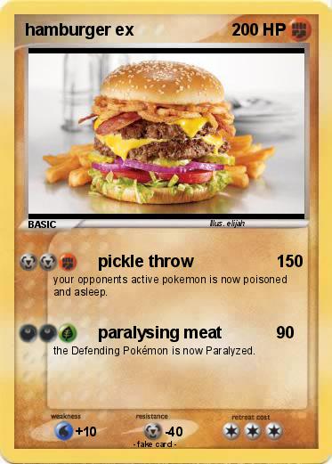 Pokemon hamburger ex