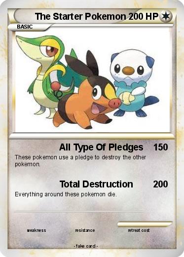 Pokemon The Starter Pokemon