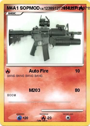 Pokemon M4A1 SOPMOD
