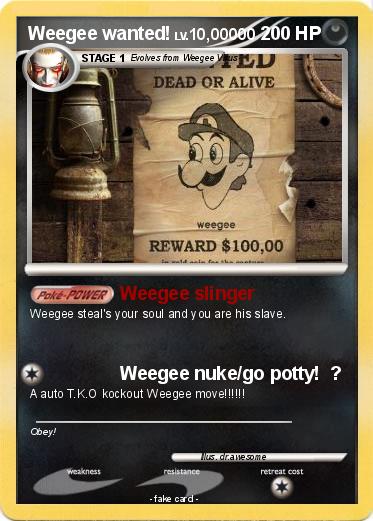 Pokemon Weegee wanted!