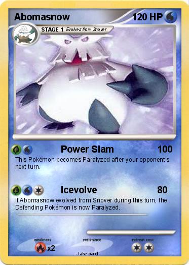 Pokemon Abomasnow