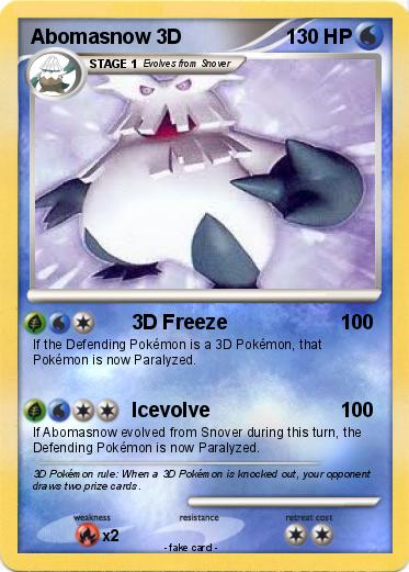 Pokemon Abomasnow 3D