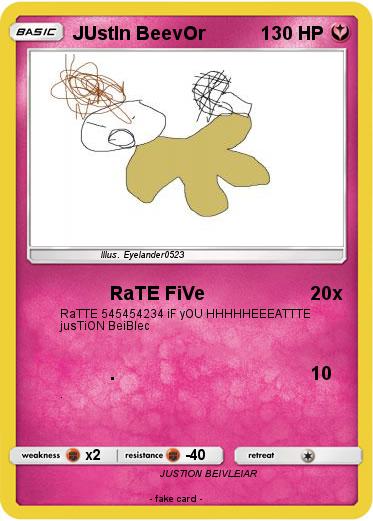 Pokemon JUstIn BeevOr