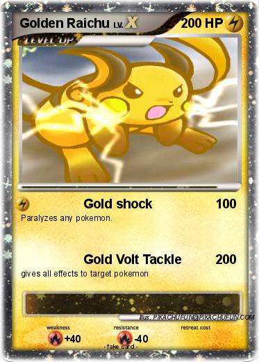 Pokemon Golden Raichu