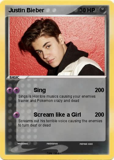 Pokemon Justin Bieber