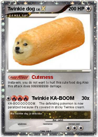 Pokemon Twinkie dog
