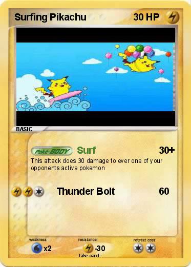 Pokemon Surfing Pikachu