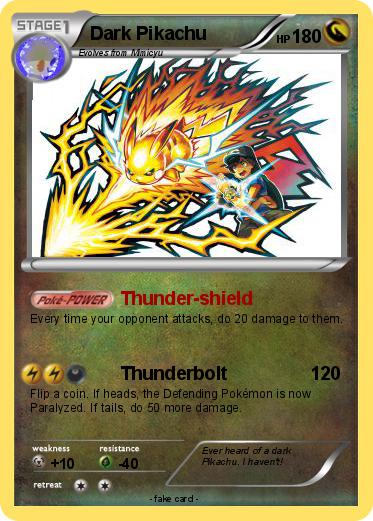 Pokemon Dark Pikachu