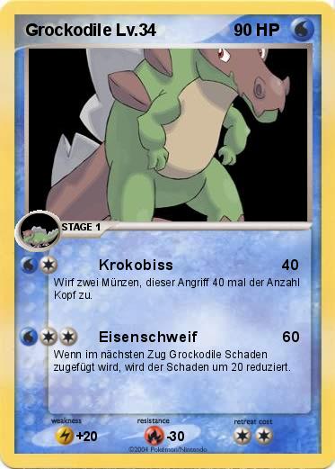 Pokemon Grockodile Lv.34
